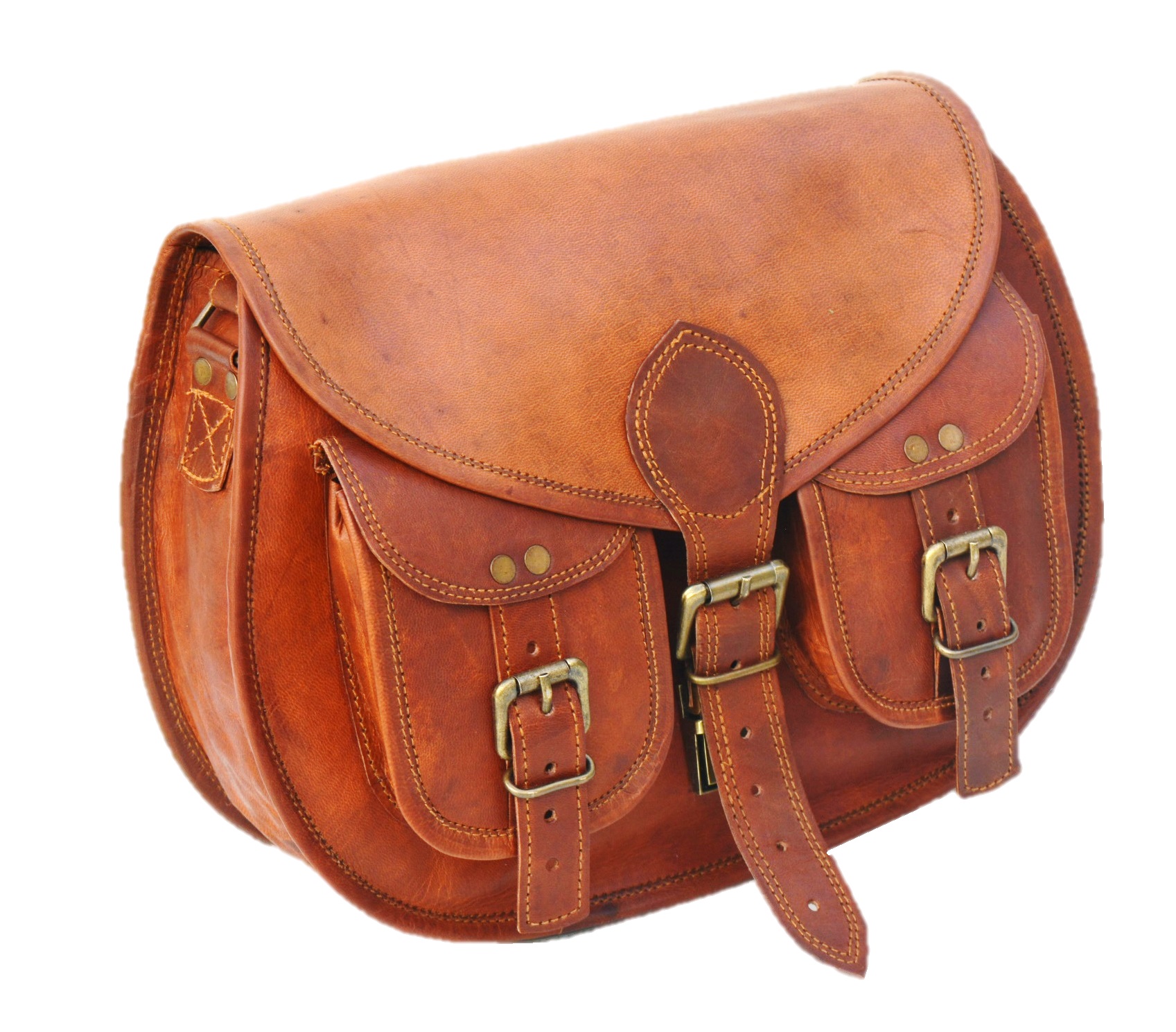 Leather Purse Designer Crossbody Shoulder Bag Travel Satchel Women Handbag Ipad Bag - Image 3